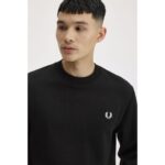 Fred Perry M7535 Crew Neck Erkek Sweatshırt – SİYAH - Görsel 4