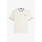 Fred Perry M8679 Rıbbed Jersey Erkek Tshırt – KREM - Görsel 6