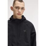 Fred Perry J7902 Hooded Shell Unısex Ceket – SİYAH - Görsel 5
