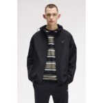 Fred Perry J7902 Hooded Shell Unısex Ceket – SİYAH - Görsel 6