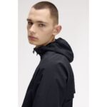 Fred Perry J7902 Hooded Shell Unısex Ceket – SİYAH - Görsel 7