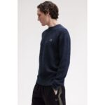 Fred Perry K6507 Waffle Stıtch Jumper Erkek Sweater – LACİVERT - Görsel 4