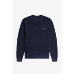 Fred Perry K6507 Waffle Stıtch Jumper Erkek Sweater – LACİVERT - Görsel 6