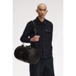 Fred Perry L1188 Scotchgraın Leather Barrel Unısex Çanta – SİYAH