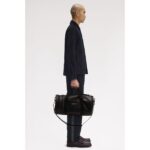 Fred Perry L1188 Scotchgraın Leather Barrel Unısex Çanta – SİYAH - Görsel 2