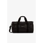 Fred Perry L1188 Scotchgraın Leather Barrel Unısex Çanta – SİYAH - Görsel 4