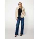 Guess W0bl0nwdch0 New Sophy Jacket Kadın Kaban – KREM - Görsel 2