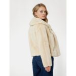 Guess W0bl0nwdch0 New Sophy Jacket Kadın Kaban – KREM - Görsel 3