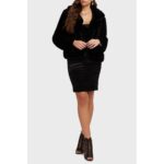 Guess W0bl0nwdch0 New Sophy Jacket Kadın Kaban – SİYAH - Görsel 2