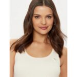 Guess V4yp06k8rt2 Colette Rıb Tank Kadın Bluz – KREM - Görsel 7