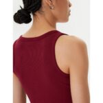 Guess V4yp06k8rt2 Colette Rıb Tank Kadın Bluz – MOR - Görsel 5