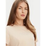 Guess V3bı11j1314 Brıana Ss Kadın Tshırt – BEJ - Görsel 4
