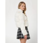 Guess W5rl04wgvd2 Antonıa Strass Puffer Kadın Mont – KREM - Görsel 3