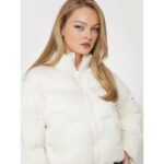 Guess W5rl04wgvd2 Antonıa Strass Puffer Kadın Mont – KREM - Görsel 4