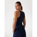 Guess W5gp57kcv52 New Sl Round Nk Guen Kadın Bluz – LACİVERT - Görsel 2