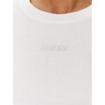 Guess V5gı00ı3z14 Prımula Rhınestones Kadın Tshırt – BEYAZ - Görsel 5