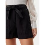 Guess W5gd1rwg4c2 New Nına Belted Kadın Şort – SİYAH - Görsel 4