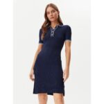 Guess W5gk84z3l10 Thalıa Polo Neck Ss Kadın Elbise – LACİVERT