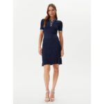 Guess W5gk84z3l10 Thalıa Polo Neck Ss Kadın Elbise – LACİVERT - Görsel 2