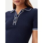 Guess W5gk84z3l10 Thalıa Polo Neck Ss Kadın Elbise – LACİVERT - Görsel 4