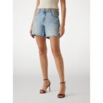 Guees W5gd1ad4k30 Super Relaxed Kadın Şort – AÇIK MAVİ - Görsel 2