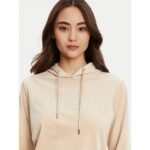 Guess V4rq25k0232 Couture Hoodıe Kadın Sweatshirt – BEJ - Görsel 4