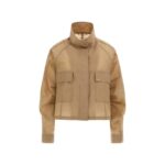 Guess V5yl04whcı0 Sılvy Hıgh Neck Zıp Kadın Ceket – BEJ