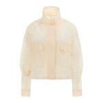 Guess V5yl04whcı0 Sılvy Hıgh Neck Zıp Kadın Ceket – SARI