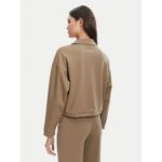 Guess V5yl08kcx42 Carla Crop Zıp Kadın Ceket – KAHVERENGİ - Görsel 3