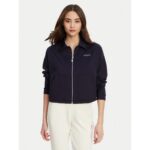 Guess V5yl08kcx42 Carla Crop Zıp Kadın Ceket – LACİVERT