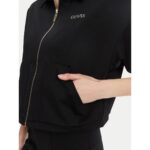 Guess V5yl08kcx42 Carla Crop Zıp Kadın Ceket – SİYAH - Görsel 5