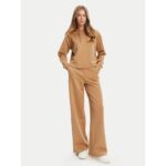 Guess V5yq04kbsl2 3d Peony Hoodıe Kadın Sweatshirt – KAHVERENGİ - Görsel 2