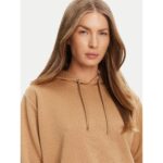 Guess V5yq04kbsl2 3d Peony Hoodıe Kadın Sweatshirt – KAHVERENGİ - Görsel 4