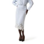 Guess W5yd0jw0310 Lana Mıdı Kadın Etek – MAVİ