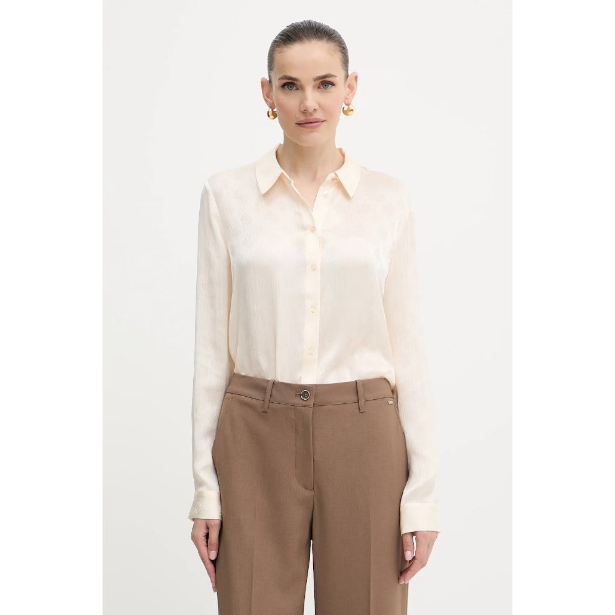 158945-0-guess-w5yh1awhcr2-ls-marthe-logo-kadin-gomlek-01034794e43b Guess W5yh1awhcr2 Ls Marthe Logo Kadın Gömlek – KREM - Görsel 1