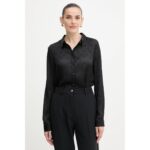 Guess W5yh1awhcr2 Ls Marthe Logo Kadın Gömlek – SİYAH