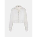 Guess W5yh66wcwa0 Ls Leyna Lınen Kadın Bluz – BEYAZ - Görsel 5