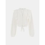 Guess W5yh80when0 Ls Serın Kadın Bluz – BEYAZ - Görsel 5