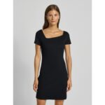 Guess W5yk17kcmu2 Ss Maelıce Fıt And Kadın Elbise – SİYAH - Görsel 2