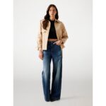 Guess W5yl01whdf1 Raphaelle Crop Kadın Trençkot – KAHVERENGİ - Görsel 2