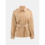 Guess W5yl01whdf1 Raphaelle Crop Kadın Trençkot – KAHVERENGİ - Görsel 6