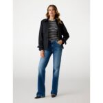 Guess W5yl01whdf1 Raphaelle Crop Kadın Trençkot – SİYAH - Görsel 2