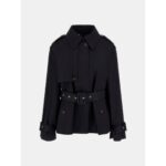 Guess W5yl01whdf1 Raphaelle Crop Kadın Trençkot – SİYAH - Görsel 6