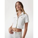 Guess W5yn54d4t50 Ss Sexy Crop Kadın Ceket – KREM