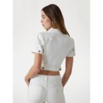 Guess W5yn54d4t50 Ss Sexy Crop Kadın Ceket – KREM - Görsel 3