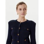 Guess W5yr09z0130 Ls Cn Emmıe Cardı Kadın Sweaters – LACİVERT - Görsel 4