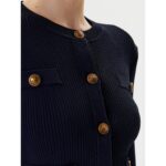 Guess W5yr09z0130 Ls Cn Emmıe Cardı Kadın Sweaters – LACİVERT - Görsel 5