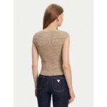 Guess W5yr10z0130 Sl Emmıe Tank Top Kadın Sweaters – KAHVERENGİ - Görsel 3