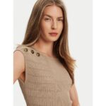 Guess W5yr10z0130 Sl Emmıe Tank Top Kadın Sweaters – KAHVERENGİ - Görsel 4