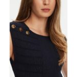 Guess W5yr10z0130 Sl Emmıe Tank Top Kadın Sweaters – LACİVERT - Görsel 4